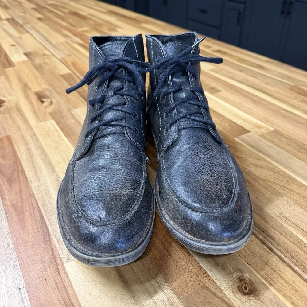 Bed Stu Leather Distressed Ankle Boots Men's Size 11 Casual Lace Up Chukka